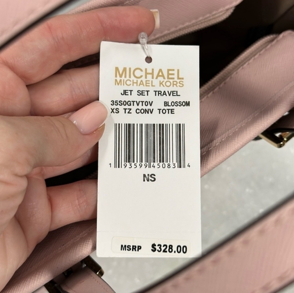 Michael Kors Tore small size JET SETTRAVEL35SOGTVTOV BLOSSOM XS TZ CONV TOTE - Picture 3 of 6